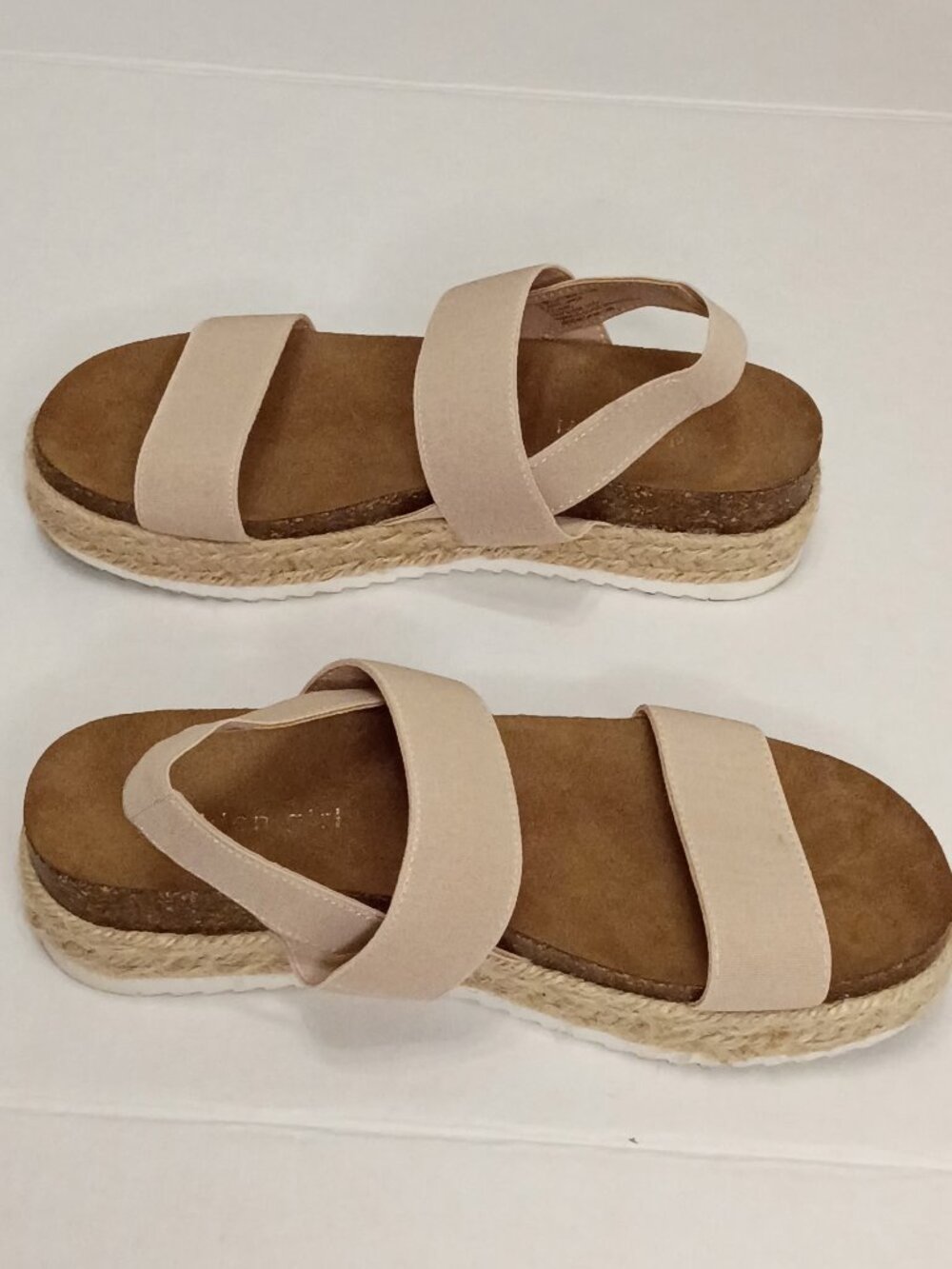 Madden Girl Cybell Nude Espadrille Platform Sandals Women's Size 7.5M - Picture 3 of 8